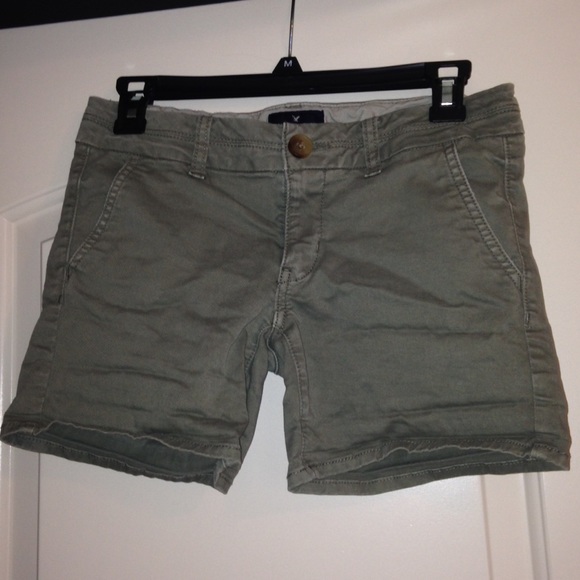Army Green American Eagle Shorts
