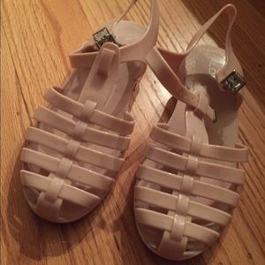 Aldo Light Pink Plastic Strappy shoes