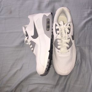 White and grey Nike Airmaxs