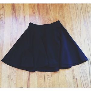 Black skater skirt