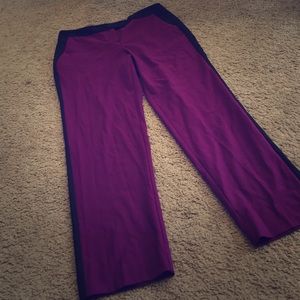 Vince Camuto Purple Tuxedo Style Pants