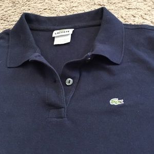 Navy Short sleeve Lacoste polo