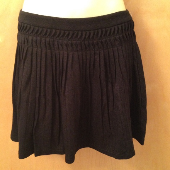 Free people black pleated perfect skirt