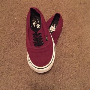 Maroon Vans