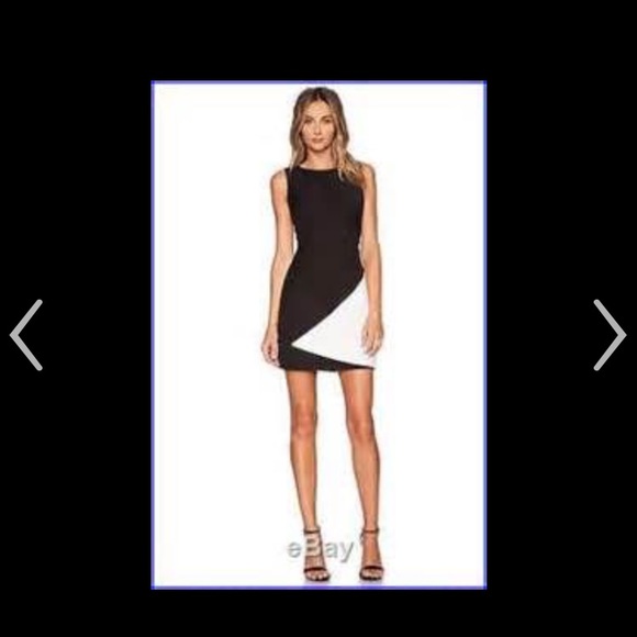 Bcbg black and white dress.
