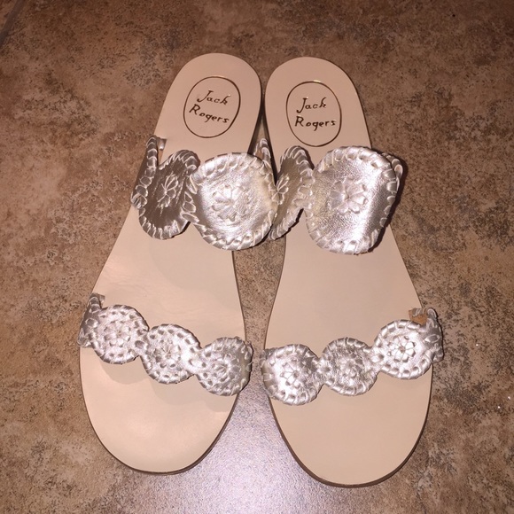 Jack Rogers Shoes - Jack Rogers 'Lauren' Slip On Sandals 9