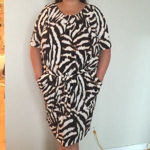 Animal print dress