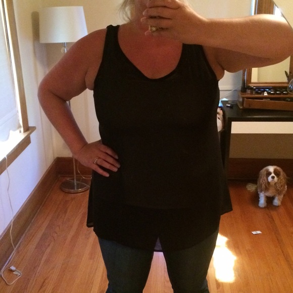 Black Sheer Top