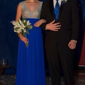 Royal blue prom dress
