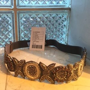 Sparkly Anthrpologie Elastic Belt