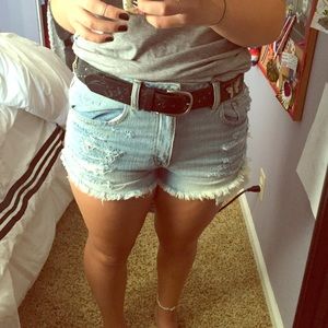 Black butterfly belt