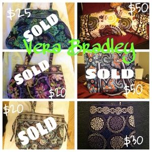 Vera Bradley tote and throw pillows