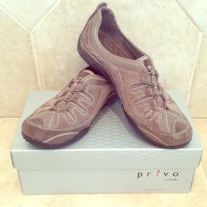 Clarks privo gray brown comfortable sneaker