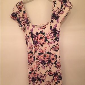 Edgy floral dress