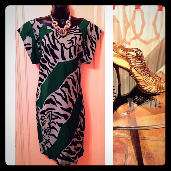 Gorgeous Silk DVF Animal Print Dress - Picture 2 of 4