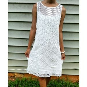 WHBM White Lace Dress