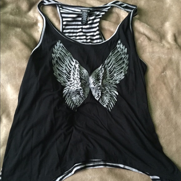 Super cute shark bite racerback tank!