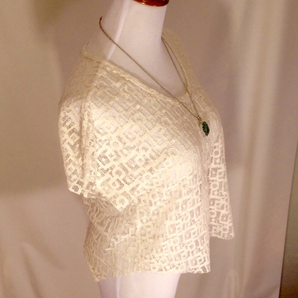 NWOT💫 J. Patterson Lace Top, Medium - Picture 2 of 4