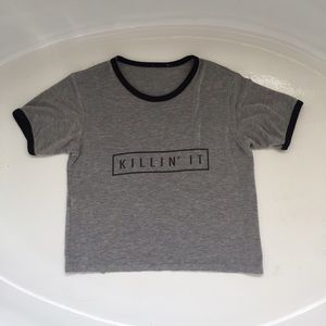 'KILLIN IT' Brandy Melville Crop Top