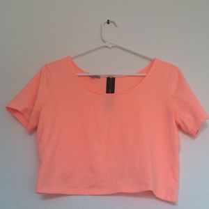 Peach Crop Top
