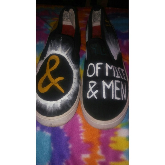 Hot Topic Other - FREE W PURCHASE Of Mice & Men HandPainted Shoes