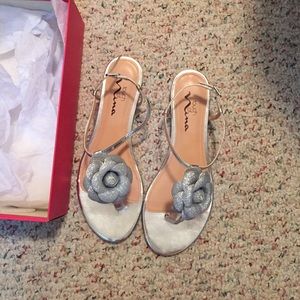 Special Occassion sandals with flower detail!