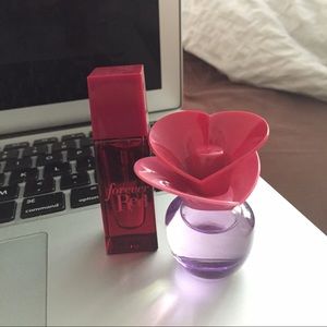 Adorable Justin bieber and forever red purfume