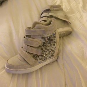 Aldo wedge spike sneakers