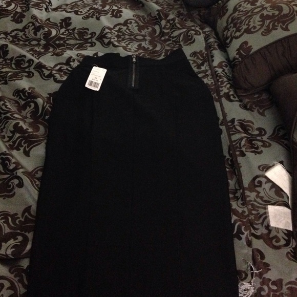Long black skirt
