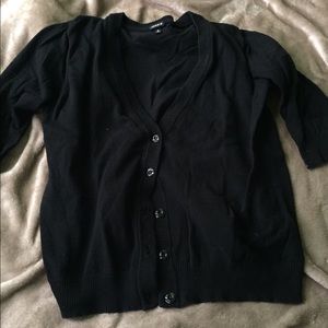 3/4 Sleeve Black Torrid Cardigan