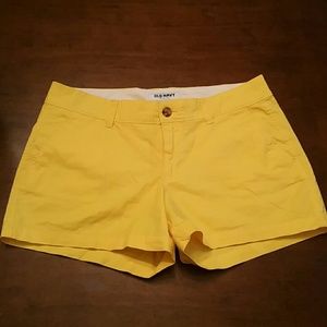 Yellow Old Navy 3 inch Chino Short