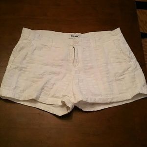 White Embroidered Old Navy Shorts