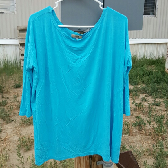 TURQUOISE & LILAC  BOAT NECK TOPS ...