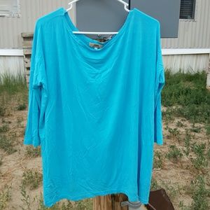 TURQUOISE & LILAC  BOAT NECK TOPS ...