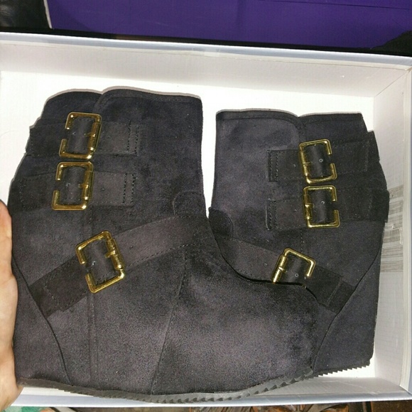 Black Suede Booties