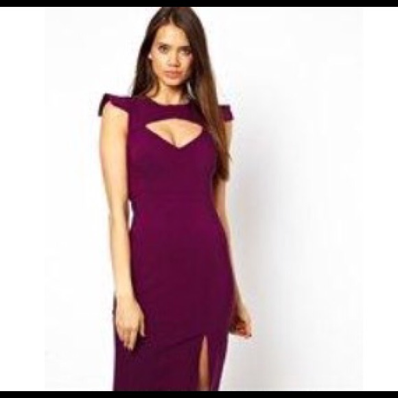 Asos knee length dress w/ split