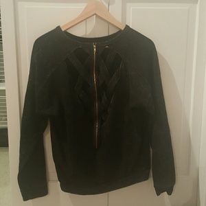 Cut Out Back Sweatshirt