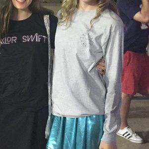 Taylor Swift 1989 Tour Grey Long Sleeve Tee Shirt
