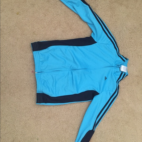 Blue Adidas breathable Workout Jacket