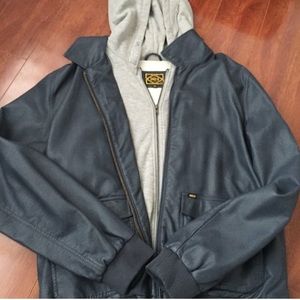 Men's Obey pleather blue jacket