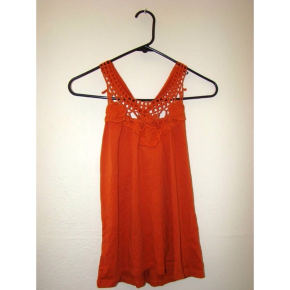 Orange high neck tank