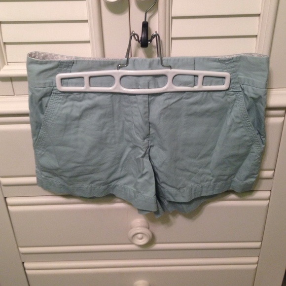 Light teal jcrew factory Chino shorts