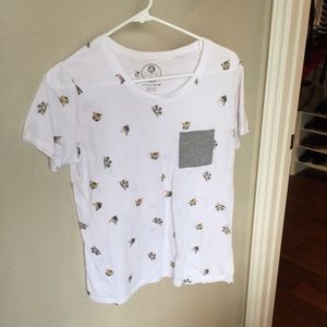 Shirt with Little Kittens & Grey Pocket