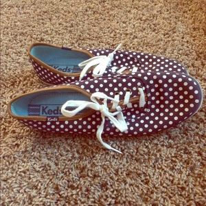 Keds Navy & Polka Dot