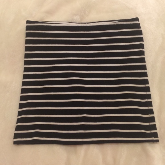 Striped body con skirt
