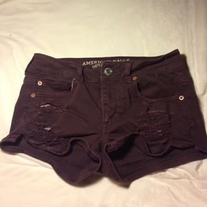 American Eagle maroon Shortie