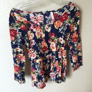 Very Floral P Plum Shirt