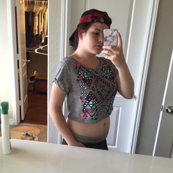 Random Patterns Crop Top! - Picture 3 of 3