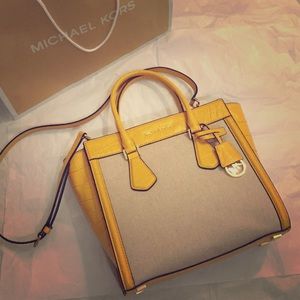 Authentic Michael Kors Croc Embossed handbag!