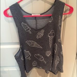 Ice cream crop top